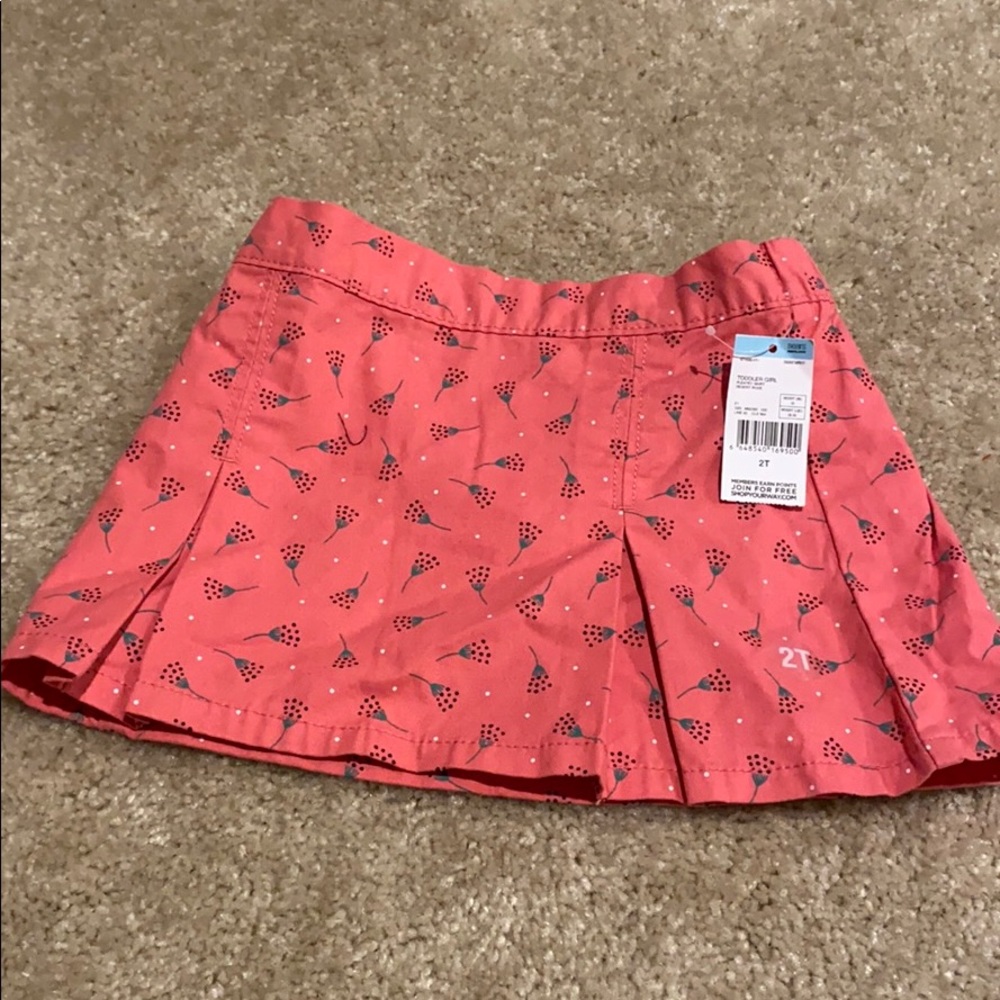2T girls pink skirt